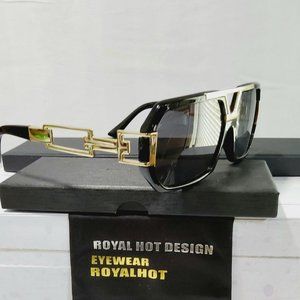 Womens Polarized Sunglasses Octagon Shape Lens 70mm PC construction classic